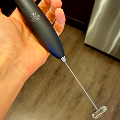 A customer review photo of the Zulay Original Milk Frother.