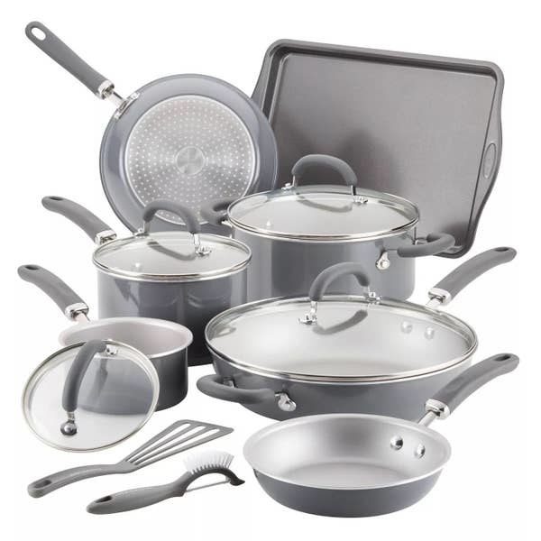 the grey cookware set