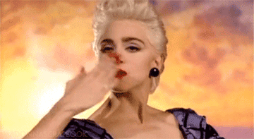 Madonna in her &quot;True Blue&quot; music video