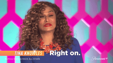 Tina Knowles comments: &quot;Right on.&quot;