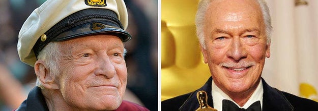 Hugh Hefner and Christopher Plummer