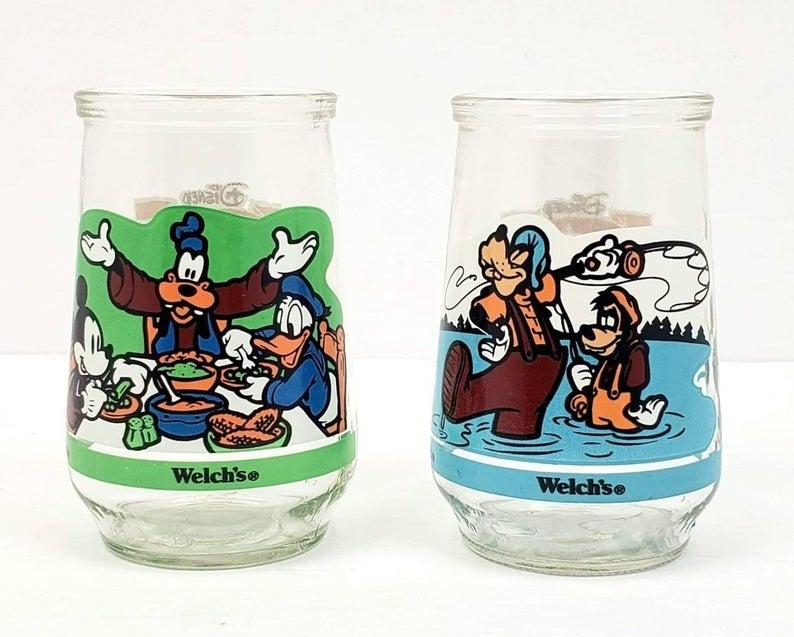 Two Goofy Welch&#x27;s glasses