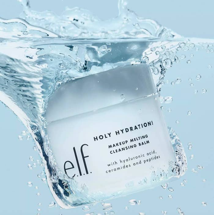 e.l.f. cleansing balm submerged in water
