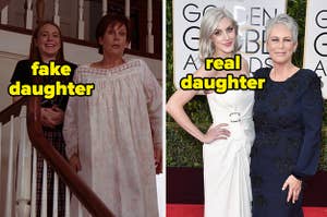 Lindsay Lohan is Jamie Lee Curtis' fictional daughter. Her real daughter is Annie