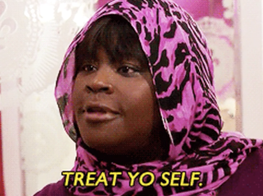 Retta on &quot;Parks &amp;amp; Rec&quot; saying: &quot;Treat yo self&quot;