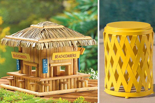 bird house and side table