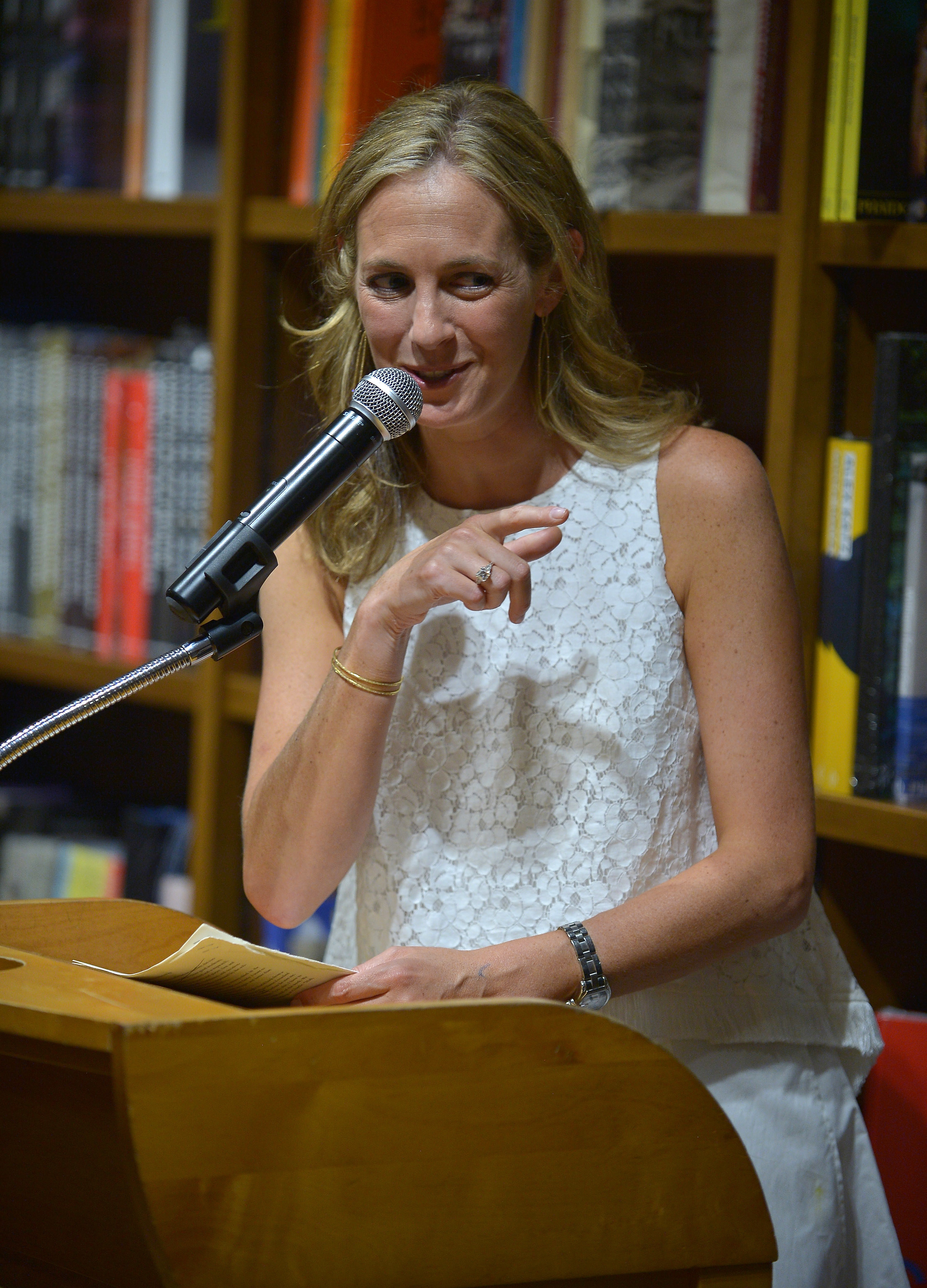 Author Lauren Weisberger discuss and sign copies of her new book &quot;The Singles Game&quot; at Books and Books on July 19, 2016 in Coral Gables, Florida