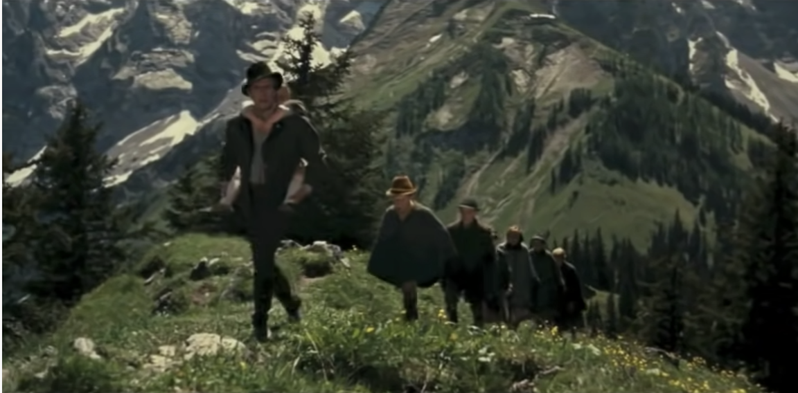 The von Trapps climb the Alps together