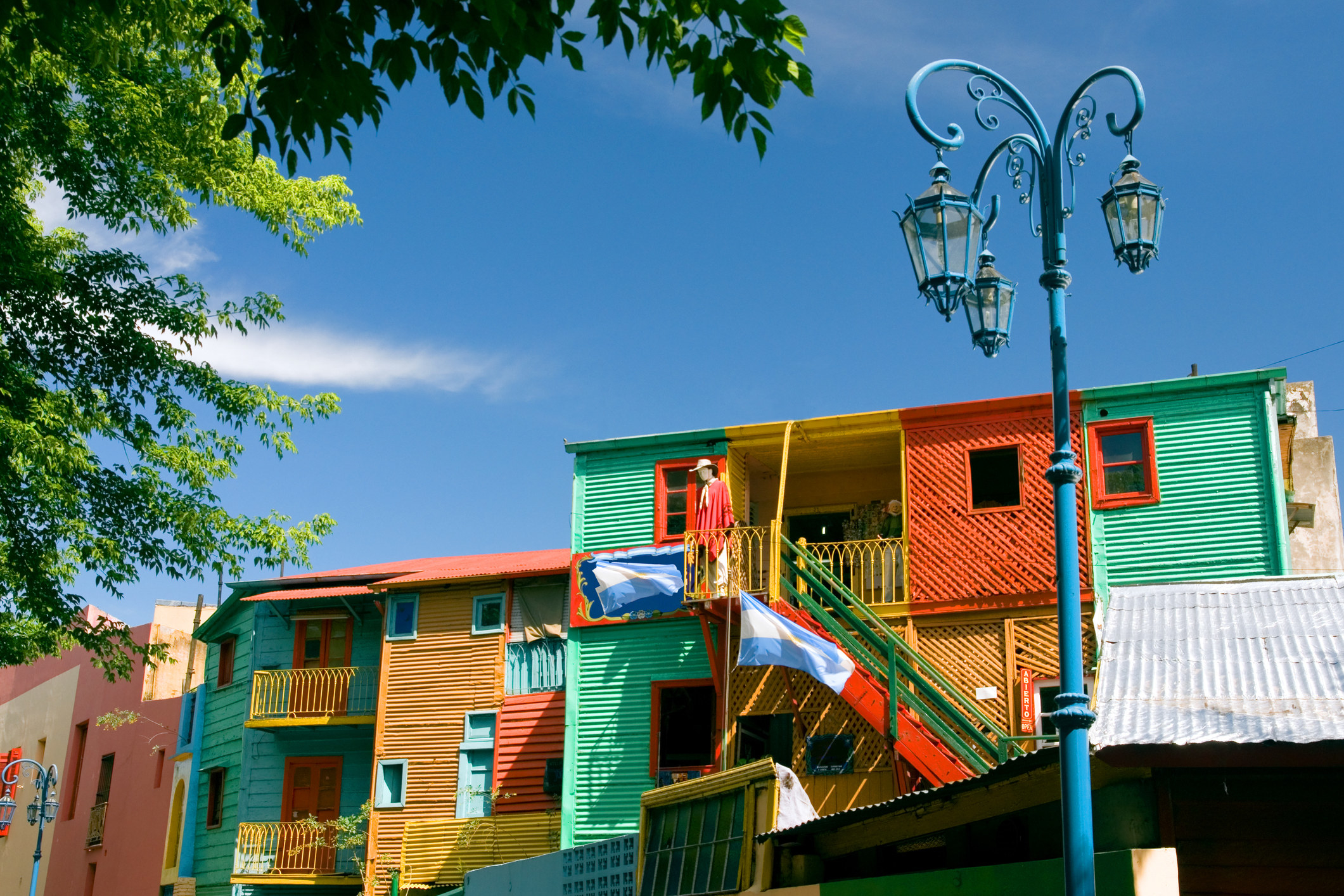 Colorful buildings of Caminito in Buenos Aires