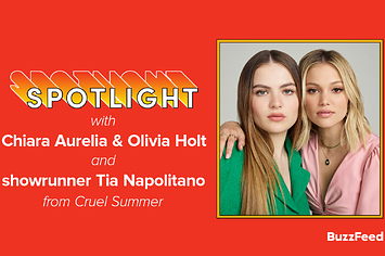 Spotlight header with Chiara Aurelia, Olivia Holt and Tia Napolitano