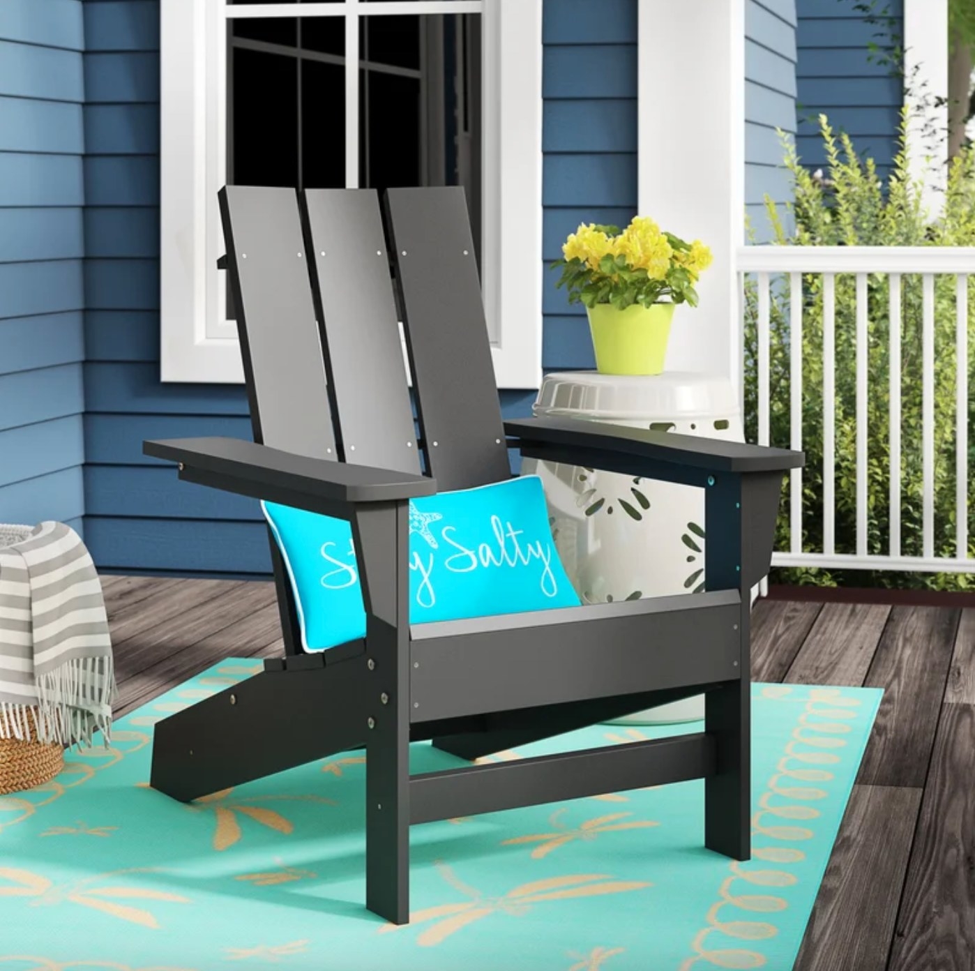 the Adirondack chair in black