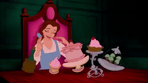 Belle in the animated Beauty and the Beast