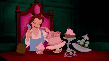 Belle in the animated Beauty and the Beast