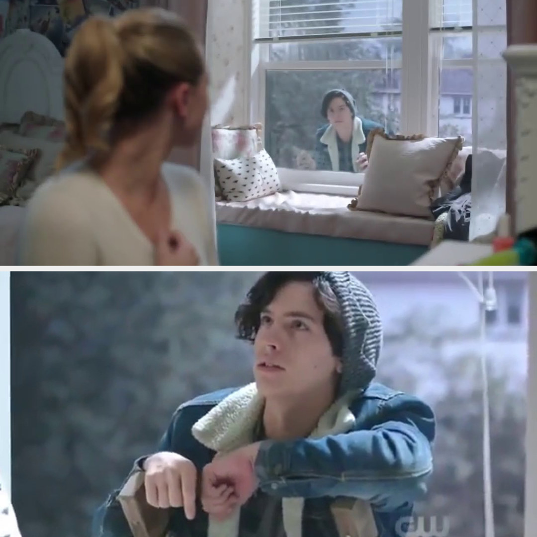 Jughead showing up at Betty&#x27;s window