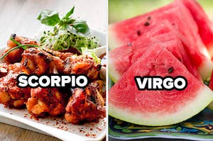 scorpio wings and virgo watermelon