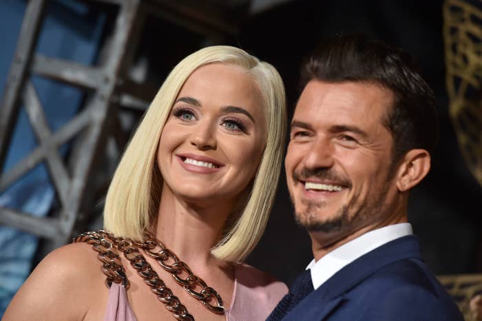 Katy Perry and Orlando Bloom attend the LA Premiere of Amazon&#x27;s &quot;Carnival Row&quot; at TCL Chinese Theatre on August 21, 2019 in Hollywood, California