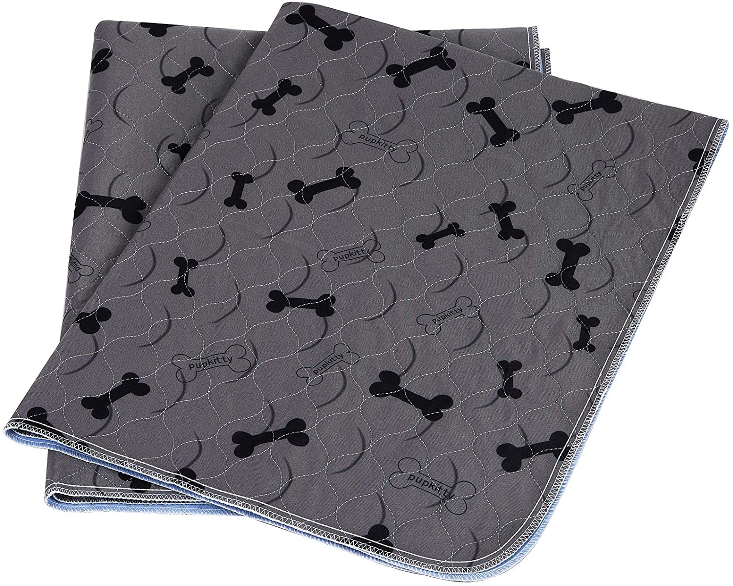 Reusable pee pads on white background