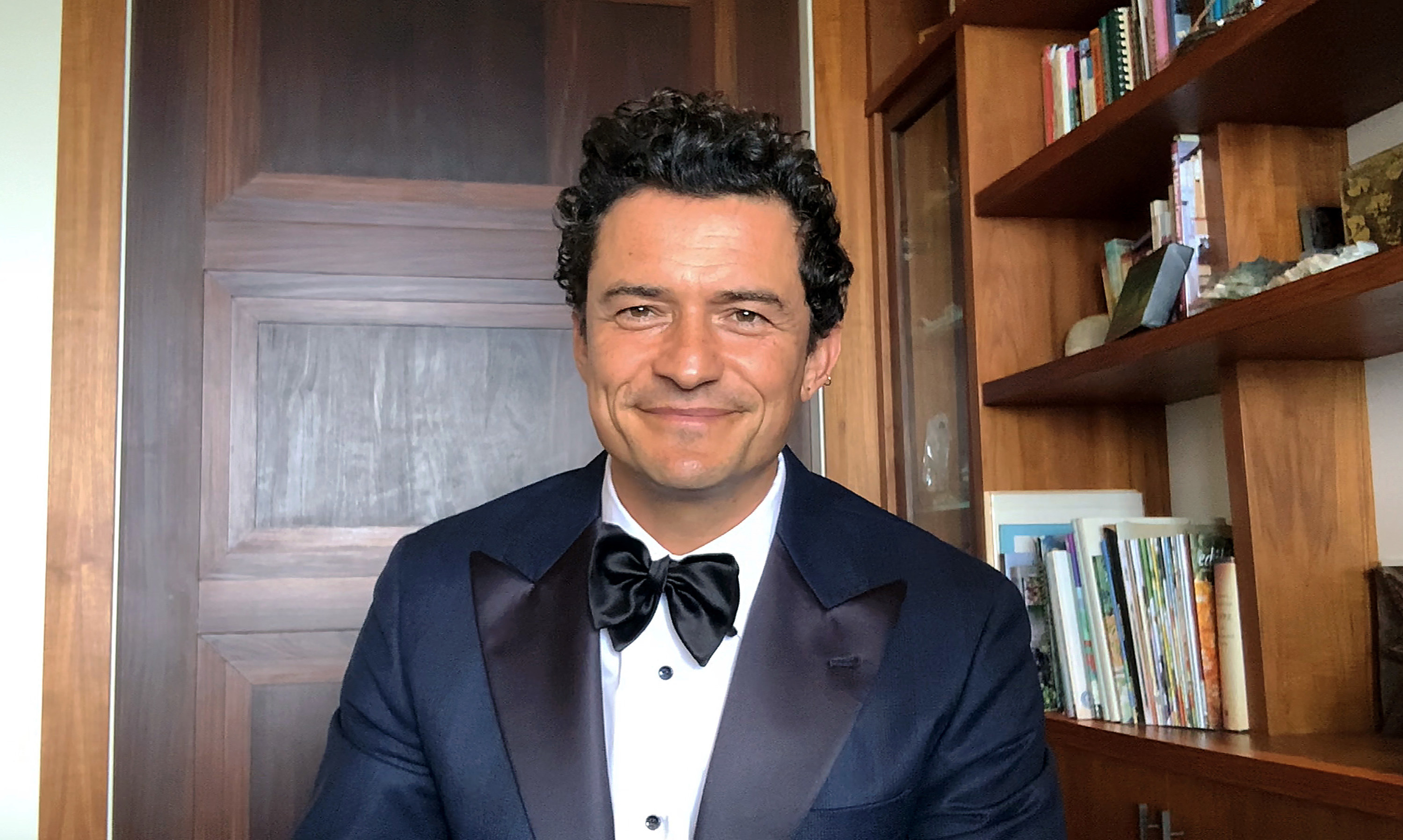 In this screengrab, Orlando Bloom speaks at the 26th Annual Critics Choice Awards on March 07, 2021