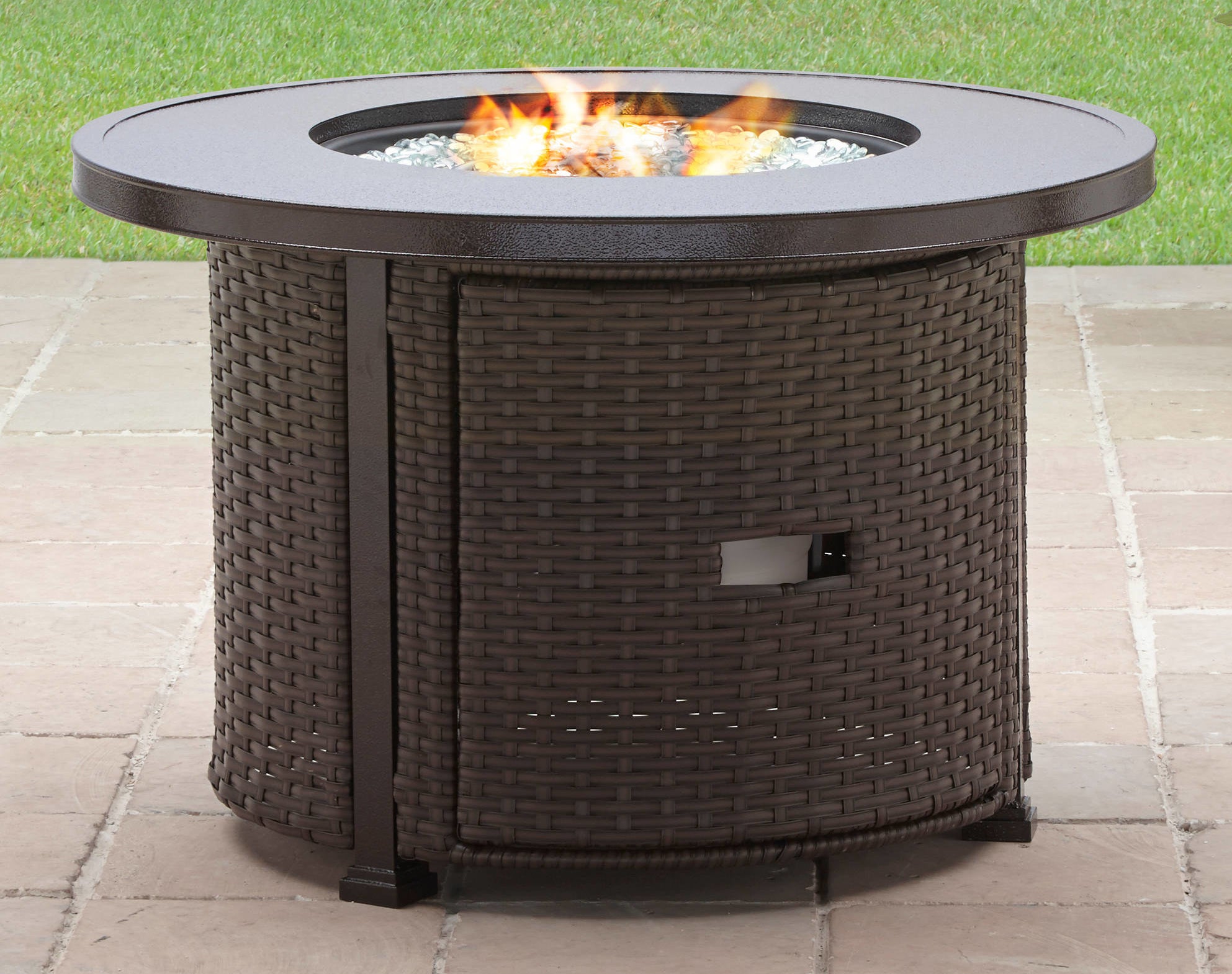 Brown fire pit