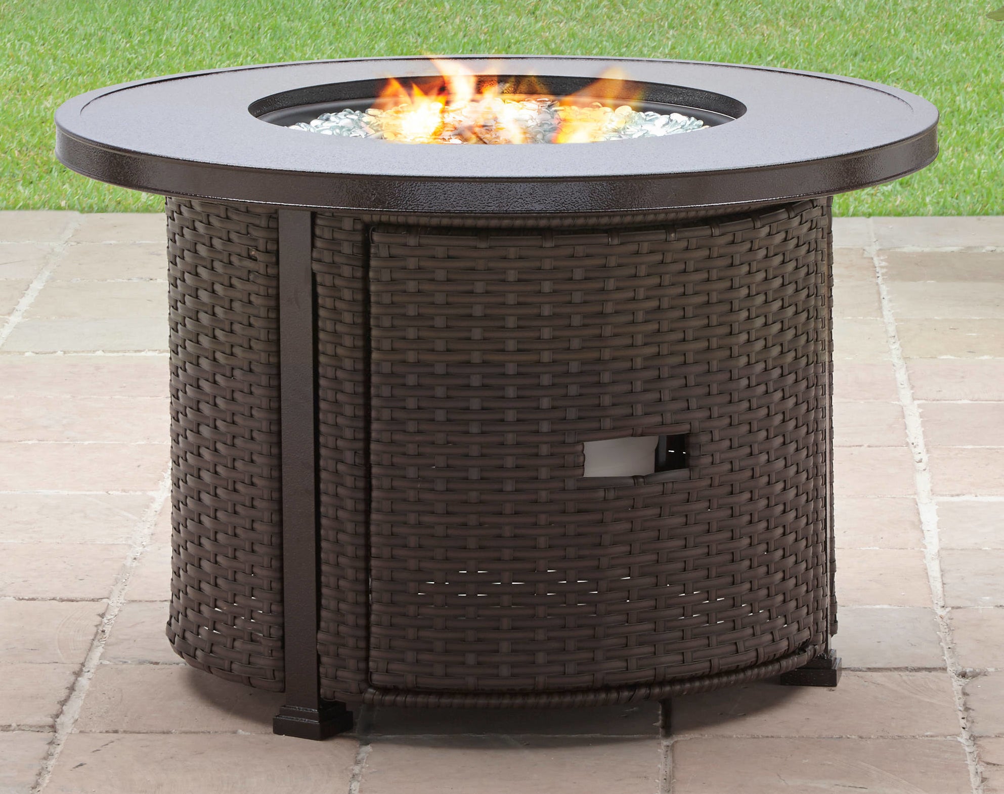Brown fire pit