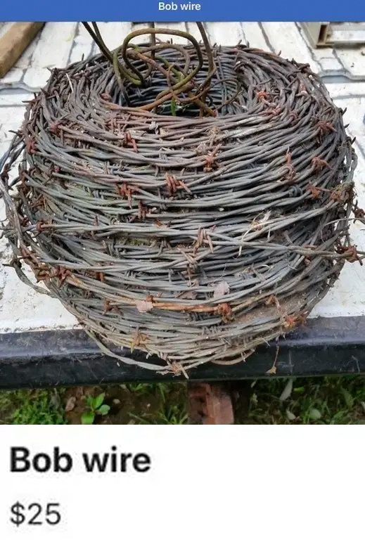 A marketplace post selling &quot;Bob wire&quot;