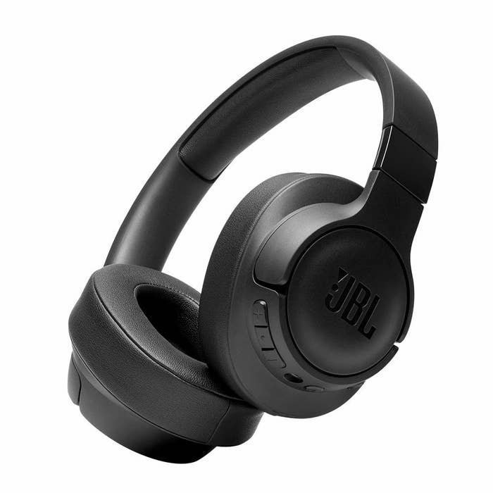 Black JBL noise cancelling headphones