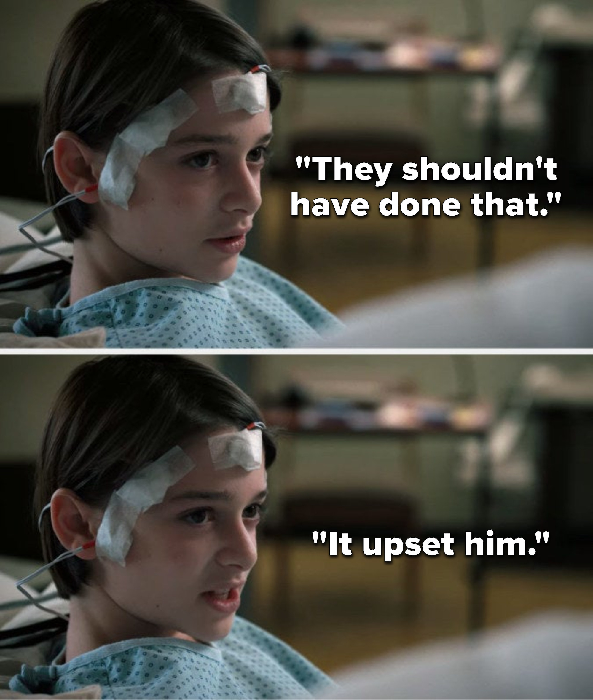 Will from &quot;Stranger Things&quot; says, &quot;They shouldn&#x27;t have done that, it upset him&quot;