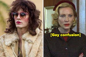 Jared Leto in "Dallas Buyers Club;" Cate Blanchett in "Carol"