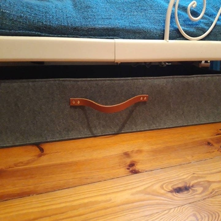 the storage bin under a bed