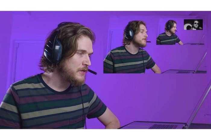 Bo reacts to a video of him reacting to a video of him reacting to a video of him reacting to a video