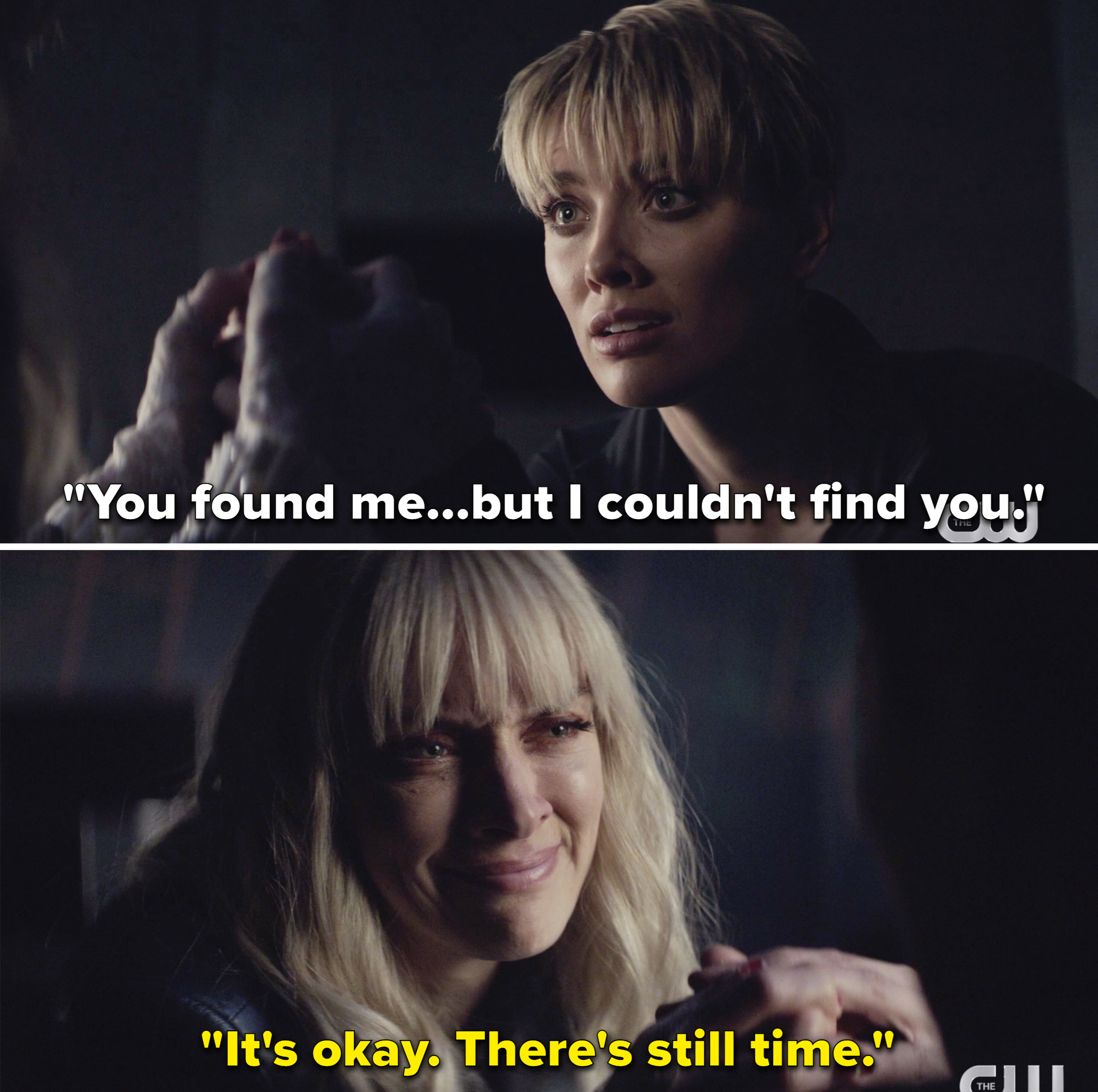 Kate saying, &quot;You found me, but I couldn&#x27;t find you,&quot; and Alice responding with, &quot;It&#x27;s okay. There&#x27;s still time&quot;