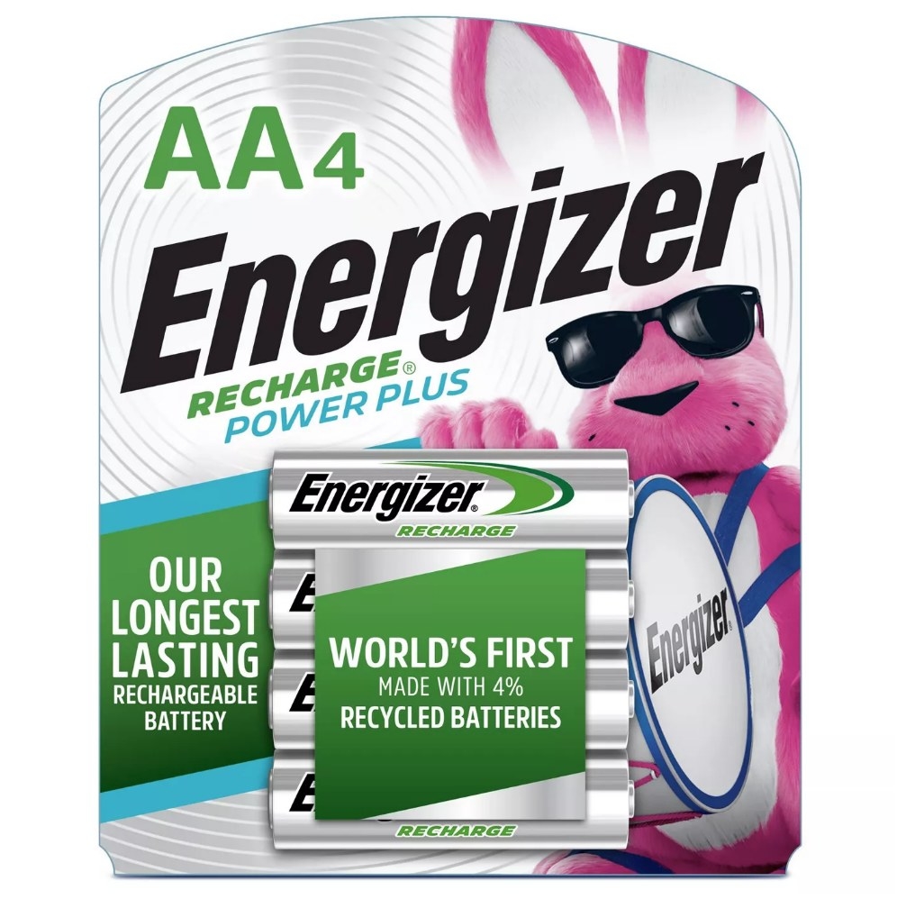 Energizer 4 pack of rechargeable batteries 