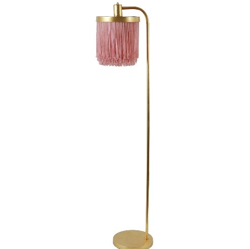 Pink and gold lamp. 