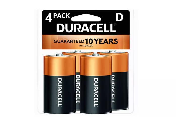 Duracell D batteries 4-pack