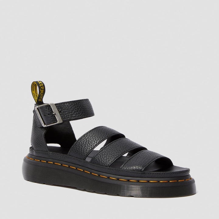 Black platform sandals