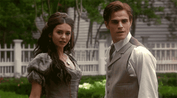 Stefan and Katherine during a flashback to 1864 in episode 1x06.