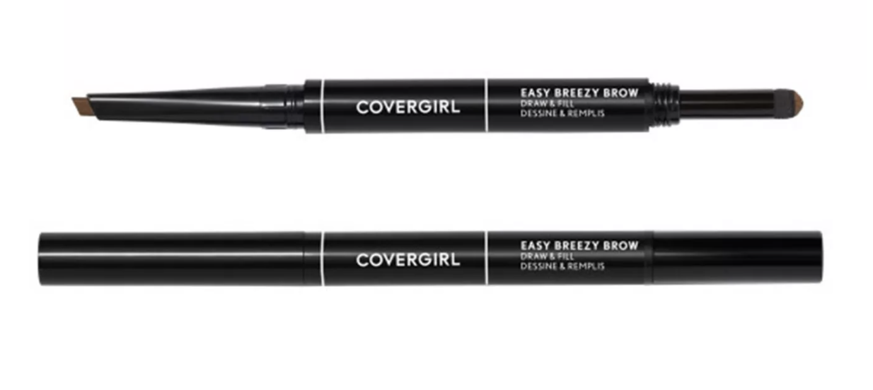 one brow pencil with the lids on and one with the lids off
