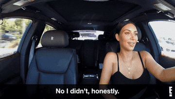 Kim says &quot;no I didn&#x27;t, honestly&quot; on Keeping Up With the Kardashians.