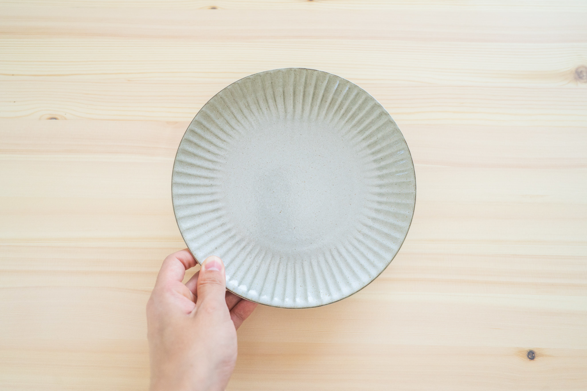 ニトリのオススメ食器「唐茶削ぎ（22cm皿）」シンプルなデザインでかわいい