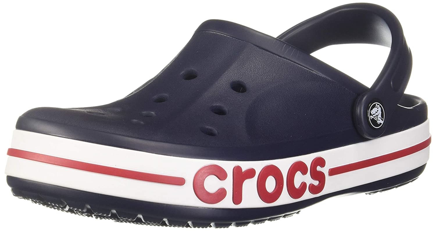 Classic navy blue crocs.