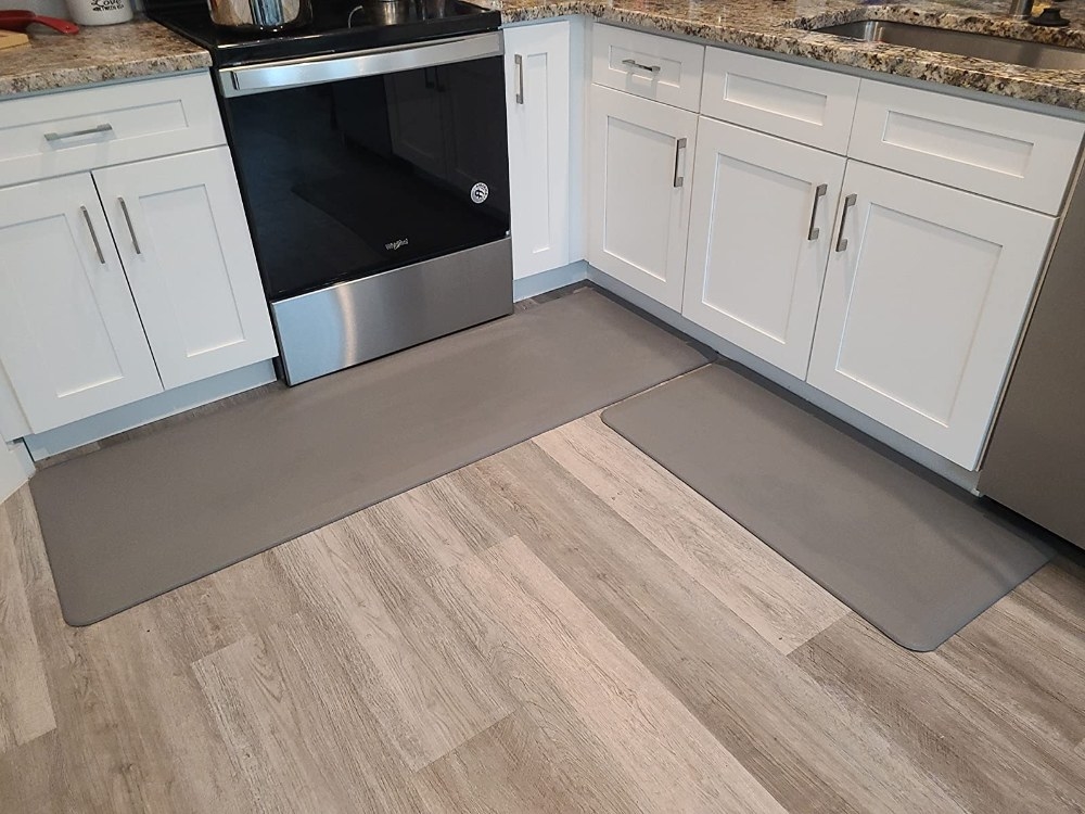 Reviewer&#x27;s photo of the kitchen mats