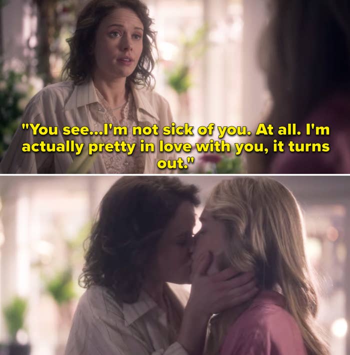 Jamie telling Dani, "You see...I'm not sick of you. At all. I'm actually pretty in love with you, it turns out"