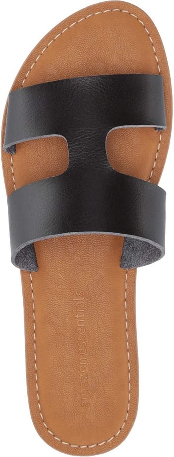 the sandal in black
