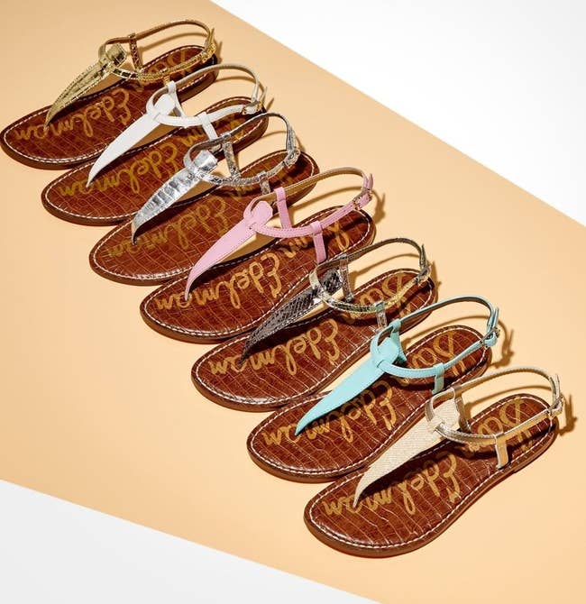 the thong sandals in seven different colors