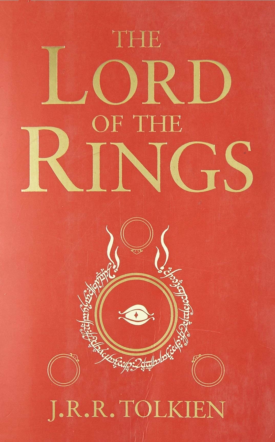 Rings on the cover of The Lord of the Rings