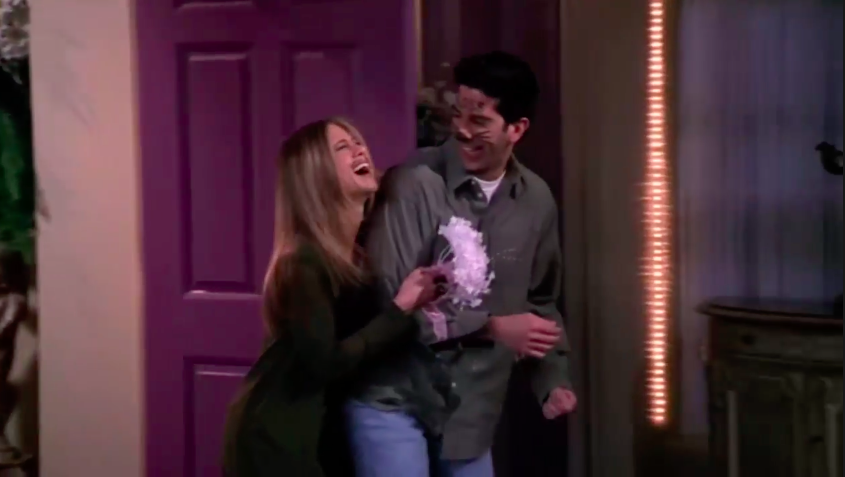 Ross and Rachel eloping in Vegas in &quot;Friends&quot;