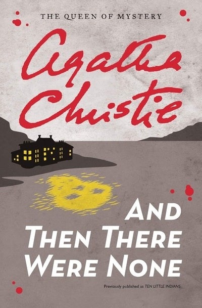 A house on the coast of an island on the cover of And Then There Were None