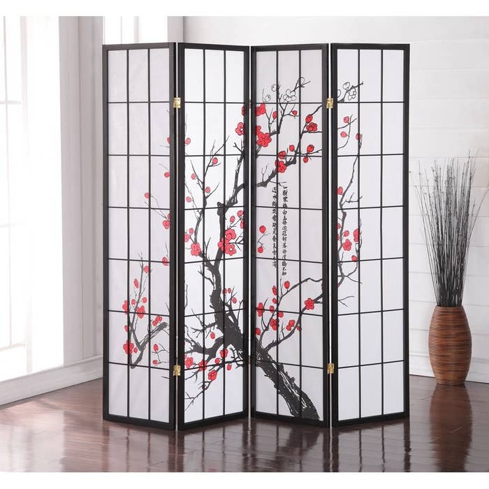 A plum blossom room divider