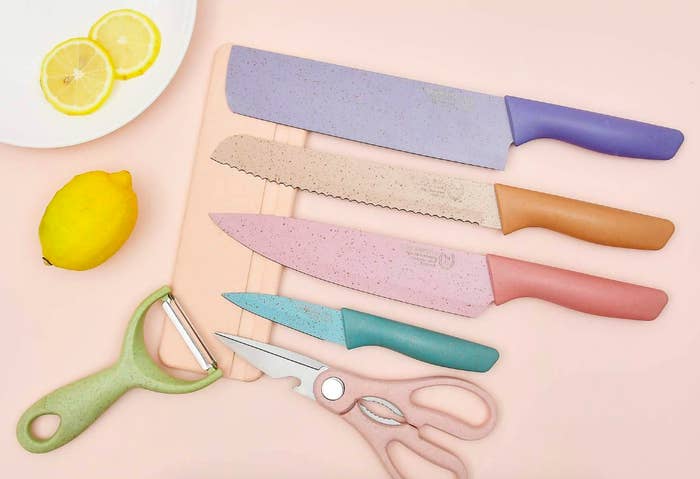 Kenton Grey 2-pc Kitchen Knife Set With Sheaths NEW Sealed