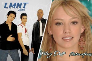 LMNT Juliet cover and Hilary Duff Metamorphosis cover